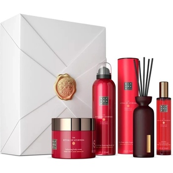 Rituals The Ritual Of Ayurveda sprchový gel 200 ml + tělový krém 200 ml + sprej na vlasy 50 ml + aroma difuzér s náplní 70 ml dárková sada
