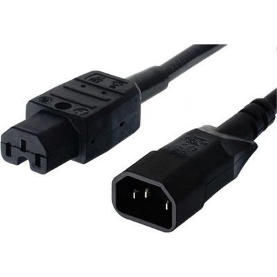 PREMIUMCORD Kabel napájecí 230V prodlužovací 2m (konektory IEC320 C14 - C15), kpss2