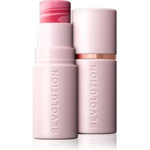 Makeup Revolution Skin Silk Blush Stick krémová lícenka v tyčinke Light Pink Marble 4,5 g