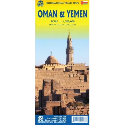ITMB Publishing mapa Yemen,Oman 1:1,3 mil. ITM