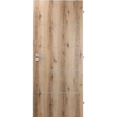 Naturel Interiérové dvere Ibiza alu pravé 60 cm dub natura IBIZAALUCPLDN60P