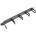 Lanberg Аксесоар Lanberg 19" cable management panel w. 5 plastic holders 1U - type b black (AK-1202-B)