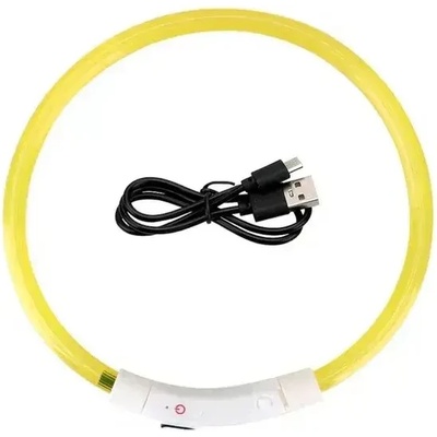 KUBAO Светещ силиконов нашийник за куче с usb