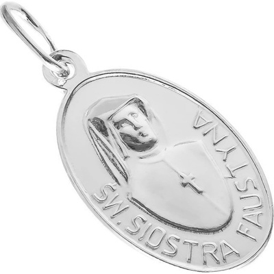Argento Stříbrný přívěsek sv. Faustina 85647