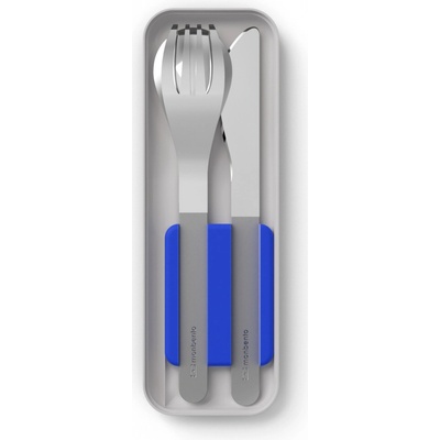 Monbento Slim Box sada nerezových příborů blue 50300083 2 ks