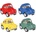 Goki Метален автомобил Goki - Volkswagen Classical Beetle, асортимент (12303)