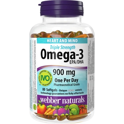 Webber Naturals Omega 3 900mg 80 gel. kapsúl