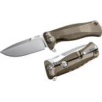 lionSTEEL sr11 b / Удобно джобно ножче с твърда титаниева рамка и здрава титаниева дръжка - кафяво (lion0167)