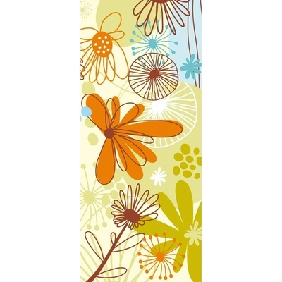 Preinterier DV0007 Fototapeta na stenu Kreslené listy vlies 91cm x 211cm