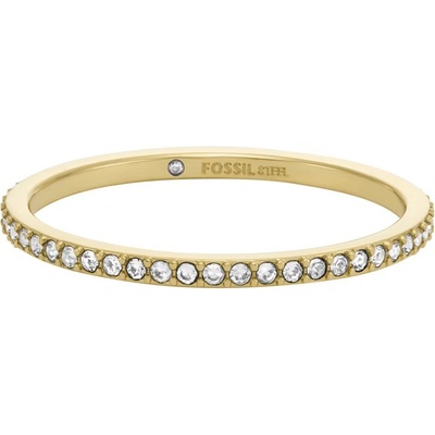 Fossil Trblietavý pozlátený prsteň Ellis Pavé JF04686710