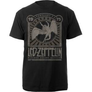 Led Zeppelin Madison Square Garden 1975 Black S Риза (RTLZETSBMADS)