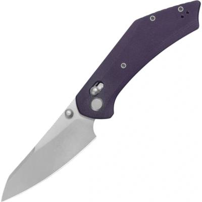 Geo Knife DIVID Stonewash M390 Blade, Purple G10 GEO2507G