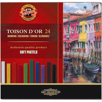KOH-I-NOOR Toisor D'or Soft pastels sada suchých pastelov 12 ks