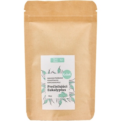 KVITOK Magická pena do kúpeľa prečisťujúca eukalyptus 60 g