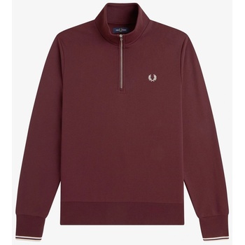 Fred Perry Горнище с цип Fred Perry FredPerry Half Zip Top - Oxblood 64A