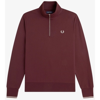 Fred Perry Горнище с цип Fred Perry FredPerry Half Zip Top - Oxblood 64A