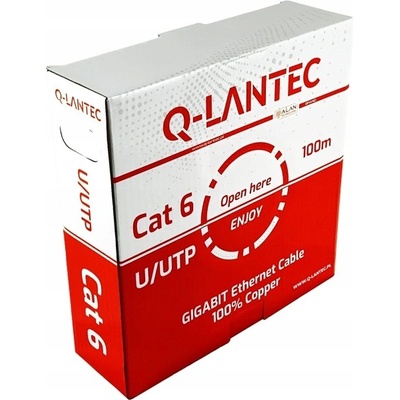 Q-Lantec KIU6PVC100Q U/UTP kat. 6 100m
