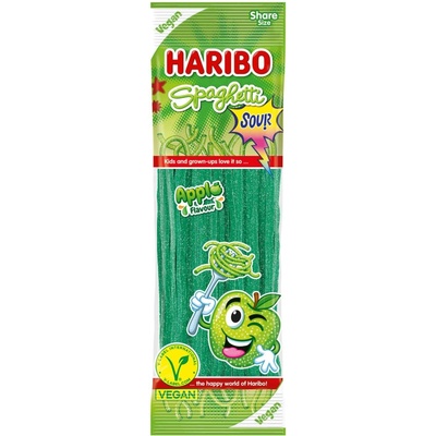Haribo Spaghetti Jablko FIZZ veggie 200 g