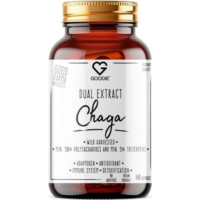 Goodie Chaga dvojitý extrakt s min. 50 % polysacharidov, divoko rastúca 60 kapsúl