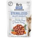 Kapsičky pre mačky Brit Care Cat Sterilized Fillets in Jelly with Hearty Duck&Tender Turkey 24 x 85 g