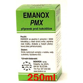 EMANOX PMX Prírodný prípravok proti kokcidióze 250 ml