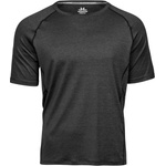 TEE JAYS tj7020 cooldry / Мъжка спортна тениска - черен меланж l (18702016903)