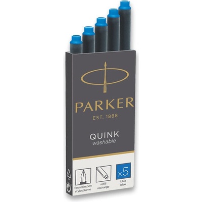 Parker Inkoustové bombičky 5 ks omyvatelné modré 1502/0150383