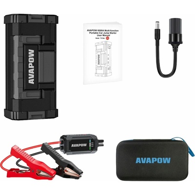 AVAPOW T8 MAX 12V jump starter 6000A T8 MAX