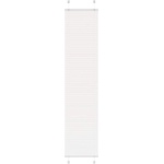 vidaXL Плисирана щора Бяла 45x200 cm Ширина на плата 44, 4 cm Полиестер (4015506)