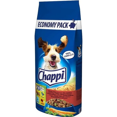 Chappi s hovädzím mäsom hydinou a zeleninou 13,5 kg