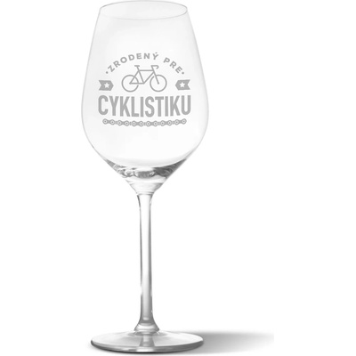 Sablio Pohár na víno Zrodený pre cyklistiku 490 ml