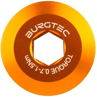 Burgtec Болт за курбел BURGTEC Shimano Hollowtech II - Iron Bro оранжев