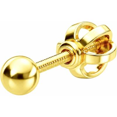 Zlaton Náušnice žluté zlato kulička pecka 1ks 0.30cm 0.500g N27082604157