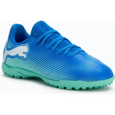 PUMA Детски футболни обувки PUMA Future 7 Play TT Jr hyperlink blue/mint/puma white