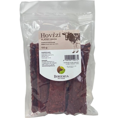 Bohemia Pet Food Hovězí plátky 100 g