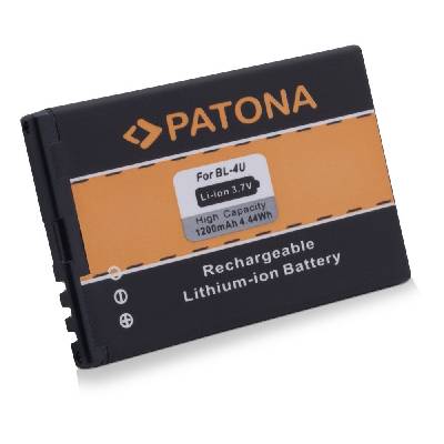 PATONA kompatibilní s Nokia BL-4U 1200mAh Baterie, pro mobilní telefon, BL-4U, 1200mAh, 3,7V, Li-Ion, Nokia 5530, 5530, 8800, 8900, 3120 Classic, 6212 Classic, 6600 Slide, 8800 Arte, 8800 Sapp PT3038