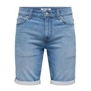 Only & Sons Мъжки Дънкови Шорти Only & Sons Onsply 8584 Blue Denim Син Размер M