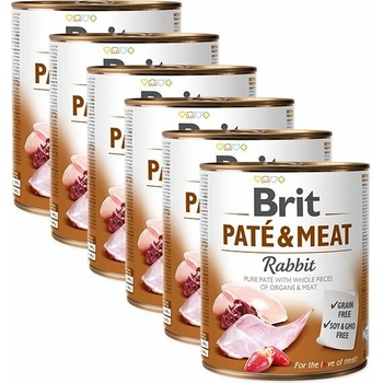 Brit Paté & Meat Rabbit 6 x 800 g