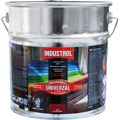 Industrol S2013 Vrchná syntetická farba 9l 8440 červenohnedá