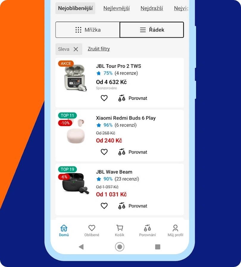 Vybírejte jednoduše s mobilní aplikací Heureka