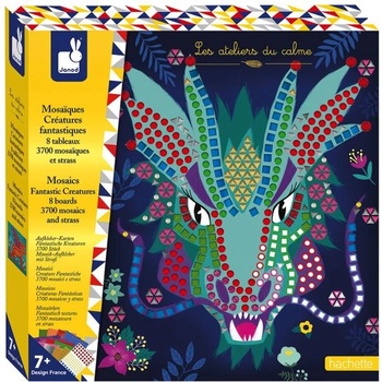 Janod Atelier мозайка Фантастични животни Комплект Maxi 7+