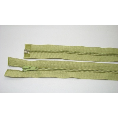 Zips špirála deliteľný 5mm - dĺžka 50cm, farba svetlo zelená