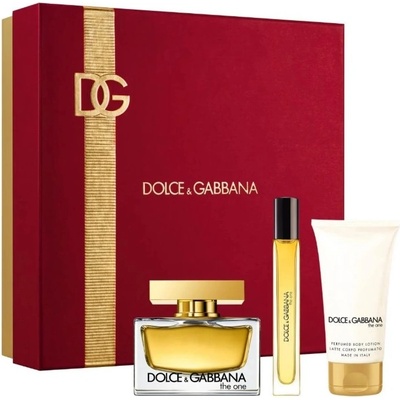 Dolce&Gabbana The One Подаръчен комплект за жени Размер EDP 75 ml + EDP 10 ml + лосион за тяло 50 ml
