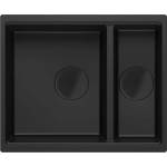 Quadron Мивка за под плот Quadron Logan 150, композитна, черна, 56x46 см (HCQL5646U7-BLM_U) Мивка за вграждане