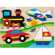 Melissa & Doug skladacie puzzle dopravné prostriedky