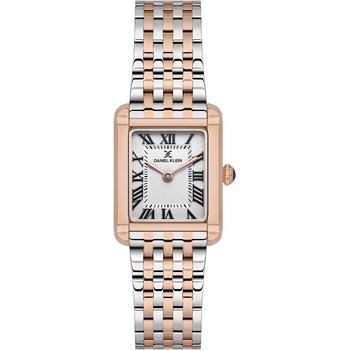 Daniel Klein DK. 1.13786-6 Premium, Дамски часовник- сив циферблат, сребърно-златиста стоманена верижка