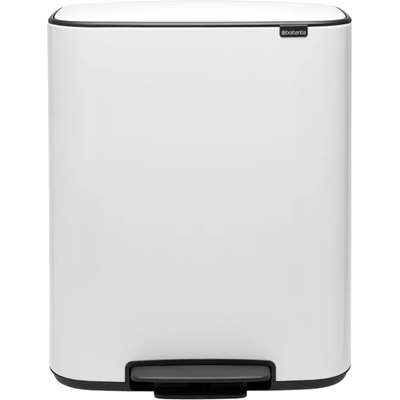 Brabantia Кош за смет Brabantia Bo Pedal 2x30L, White (1003188)