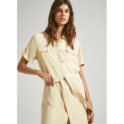 Pepe Jeans dámské béžové šaty EVELINDA L 845