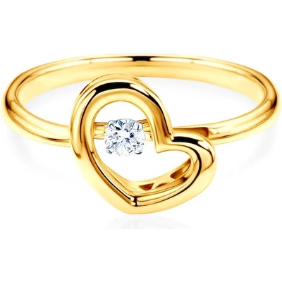 SAVICKI Пръстен сърце: злато. диаманти