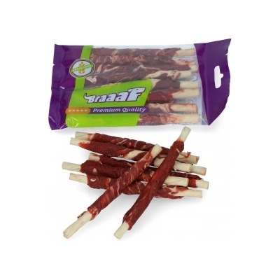 Braaaf Twisted sticks with lamb and fish - Вкусни усукани солети за кучета с агнешко месо и риба, 280 гр